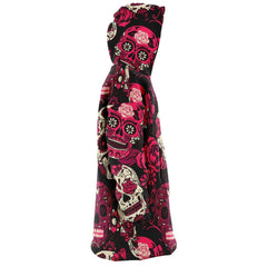 Pink Candy Skull Snug Hoodie - kawaiiwaru