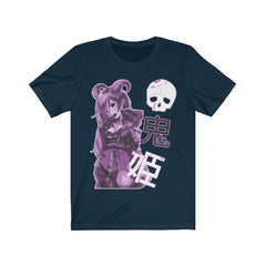 Purple Oni-Hime Hentai Demon Kawaii Anime Girl Unisex T-shirt - kawaiiwaru