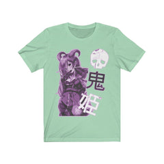 Purple Oni-Hime Hentai Demon Kawaii Anime Girl Unisex T-shirt - kawaiiwaru