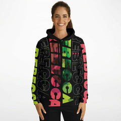 Rebecca - Cyberpunk Anime Girl Unisex AOP Hoodie - kawaiiwaru