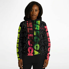 Rebecca - Cyberpunk Anime Girl Unisex AOP Hoodie - kawaiiwaru