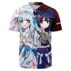 Saidah and Laylah dark and light angels anime unisex baseball jersey t-shirt - kawaiiwaru