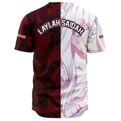 Saidah and Laylah dark and light angels anime unisex baseball jersey t-shirt - kawaiiwaru