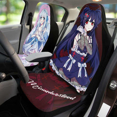 Saidah and Laylah - Dark and Light Anime Angel Twins Anime Car Seat Cover (x2) - kawaiiwaru