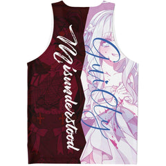 Saidah and Laylah - Dark and Light Anime Angel Twins Unisex AOP Tank Top - kawaiiwaru