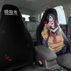 Sehen cosplaying as Himiko Toga - X Edition - Crazy Waifu Anime Girl Car Seat Cover (x2) - kawaiiwaru