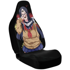 Sehen cosplaying as Himiko Toga - X Edition - Crazy Waifu Anime Girl Car Seat Cover (x2) - kawaiiwaru