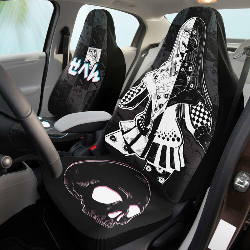 Sehen Crazy Waifu Anime Car Seat Cover (x2) - kawaiiwaru