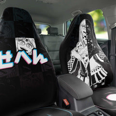 Sehen Crazy Waifu Anime Car Seat Cover (x2) - kawaiiwaru