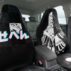 Sehen Crazy Waifu Anime Car Seat Cover (x2) - kawaiiwaru