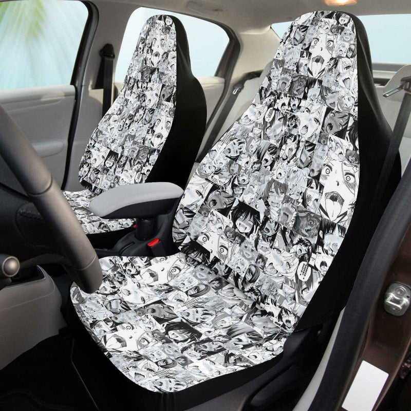 Sexy Ahegao Hentai Faces Anime Car Seat Cover (x2) - kawaiiwaru