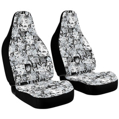 Sexy Ahegao Hentai Faces Anime Car Seat Cover (x2) - kawaiiwaru