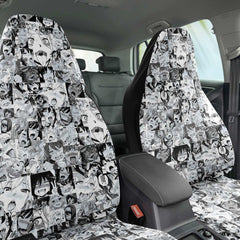 Sexy Ahegao Hentai Faces Anime Car Seat Cover (x2) - kawaiiwaru