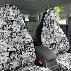 Sexy Ahegao Hentai Faces Anime Car Seat Cover (x2) - kawaiiwaru