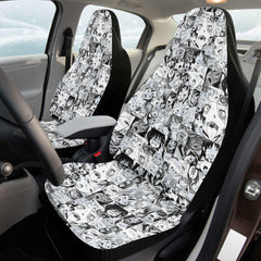 Sexy Ahegao Hentai Faces Anime Car Seat Cover (x2) - kawaiiwaru