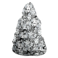 Sexy Ahegao Hentai Faces Hooded Blanket - kawaiiwaru