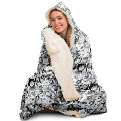 Sexy Ahegao Hentai Faces Hooded Blanket - kawaiiwaru