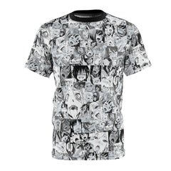 Sexy Ahegao Hentai Faces Unisex AOP Cut & Sew Tee - kawaiiwaru