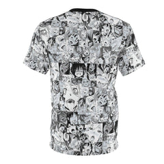 Sexy Ahegao Hentai Faces Unisex AOP Cut & Sew Tee - kawaiiwaru