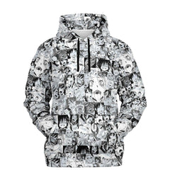 Sexy Ahegao Hentai Faces Unisex AOP Hoodie - kawaiiwaru