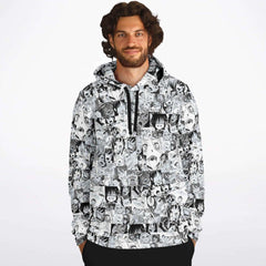 Sexy Ahegao Hentai Faces Unisex AOP Hoodie - kawaiiwaru