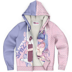 Shizuka Kawaii Anime Nurse - Creepy Cute - Sherpa Jacket Hoodie - kawaiiwaru