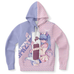 Shizuka Kawaii Anime Nurse - Creepy Cute - Unisex AOP Hoodie - kawaiiwaru