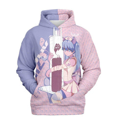 Shizuka Kawaii Anime Nurse - Creepy Cute - Unisex AOP Hoodie - kawaiiwaru