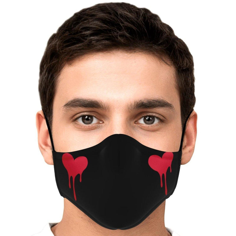 Sumairu Heart Anime Face Mask - kawaiiwaru