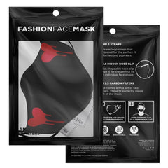 Sumairu Heart Anime Face Mask - kawaiiwaru