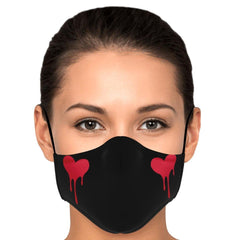 Sumairu Heart Anime Face Mask - kawaiiwaru