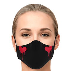 Sumairu Heart Anime Face Mask - kawaiiwaru