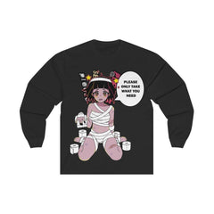 Toilet Paper Chan Unisex Long Sleeve Tee - kawaiiwaru