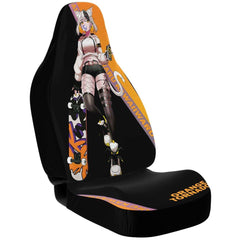 Tori - Orange tornado - Neko skater anime girl Car Seat Cover (x2) - kawaiiwaru