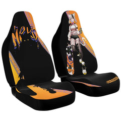 Tori - Orange tornado - Neko skater anime girl Car Seat Cover (x2) - kawaiiwaru