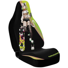 Tori - Original - Neko skater anime girl Car Seat Cover (x2) - kawaiiwaru