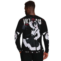 Victoria Blanche Deadly anime girl maid AOP Sweatshirt - kawaiiwaru