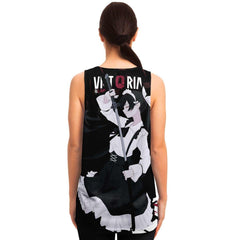 Victoria Blanche Deadly anime girl maid AOP Tank Top - kawaiiwaru