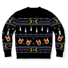 Witch Face Christmas Unisex AOP Ugly Sweatshirt - kawaiiwaru