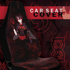 Zephyr Anti Social Black Magic Anime Boy - Car seat cover (X2) - kawaiiwaru