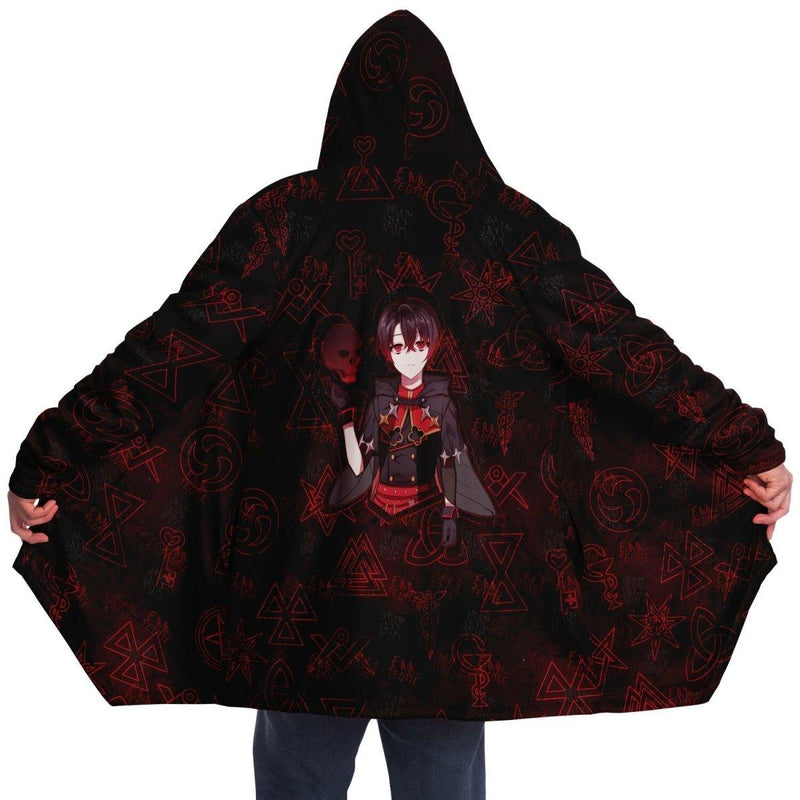 Zephyr Anti Social Black Magic Anime Boy Cloak - kawaiiwaru